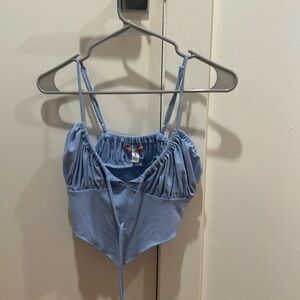 Baby blue urban outfitters top